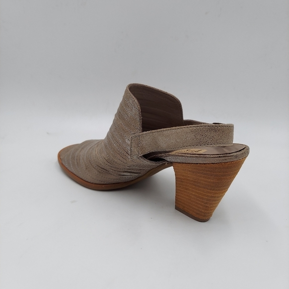 Paul Green Waverly gray leather slingback booties - Picture 5 of 10